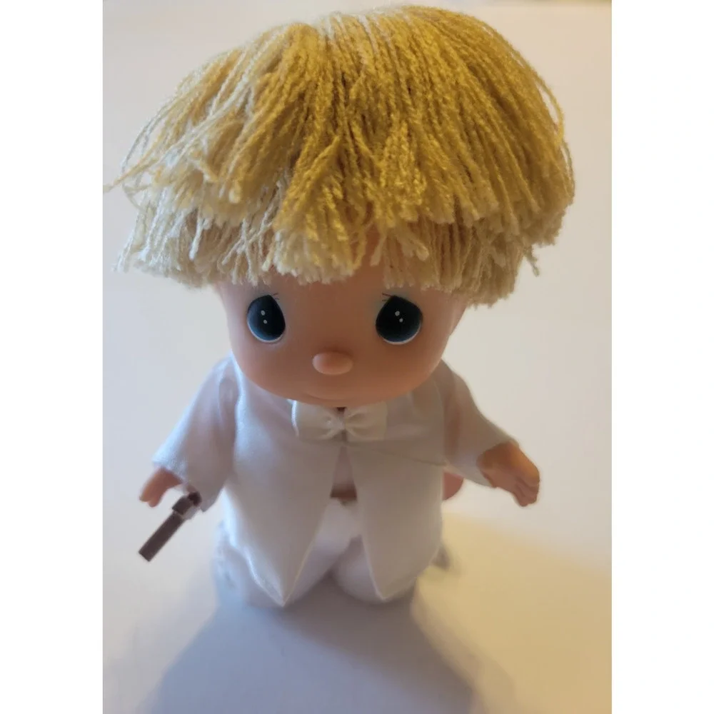Vintage 1988 Enesco Hi Babies Precious Moments Baptismal Doll with Cross‎ 5